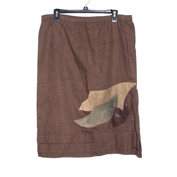 Vintage Shanna Brown Skirt Set  Size Large. - Picture 5 of 6